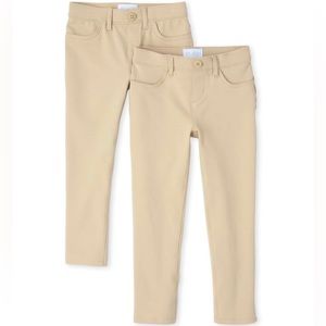Girls Uniform Ponte Knit Pull On Jeggings 2-Pack Size 6X/7